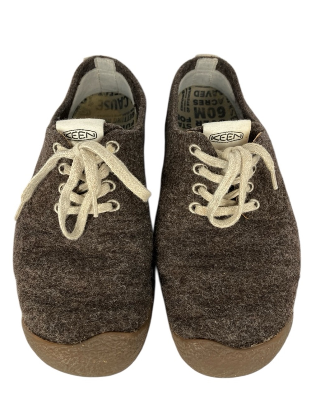 Keen Mosey Derby Lace Up Shoes Men's 8 EU 40.5 Derby Brown Felt Rubber Soles